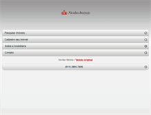 Tablet Screenshot of nicolauimoveis.com.br